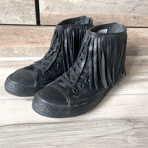 Leather Fringe Converse